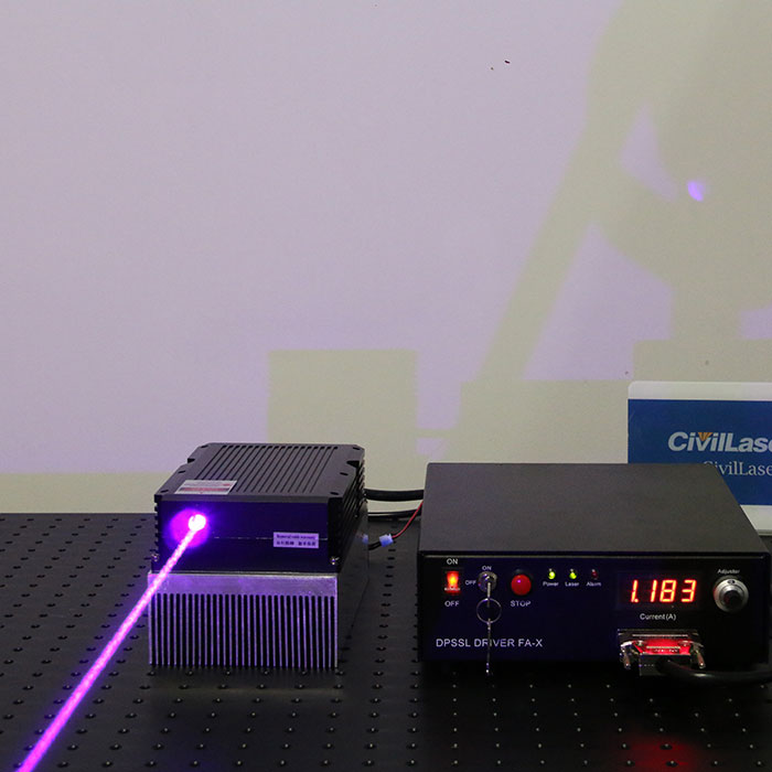 455nm 18W Blue 반도체 레이저 고출력 레이저 전원 공급 장치 포함